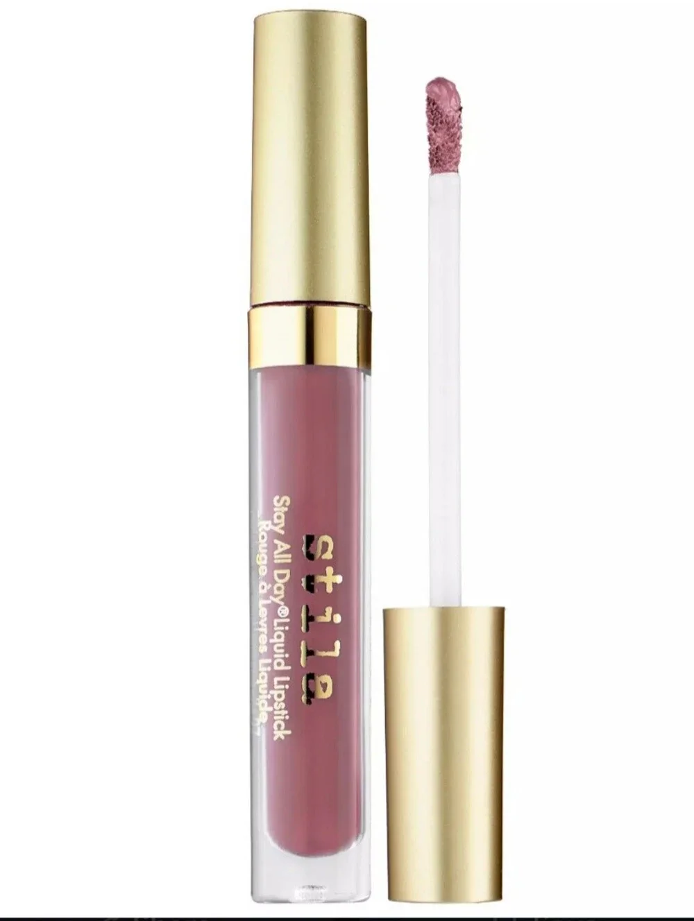 Stila Liquid Lipstick in Baci, Dusty Rose Pink Purple Greige Matte